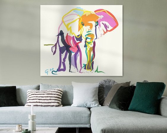 Example of the artwork in a room