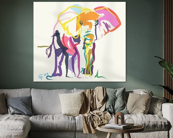 Example of the artwork in a room