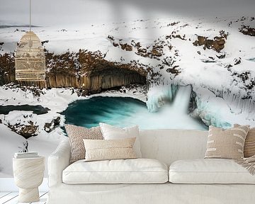 Aldeyarfoss waterfall by Family Everywhere