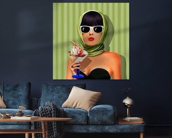 Example of the artwork in a room