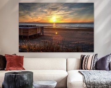 Sunset beach Egmond von Zilte C fotografie