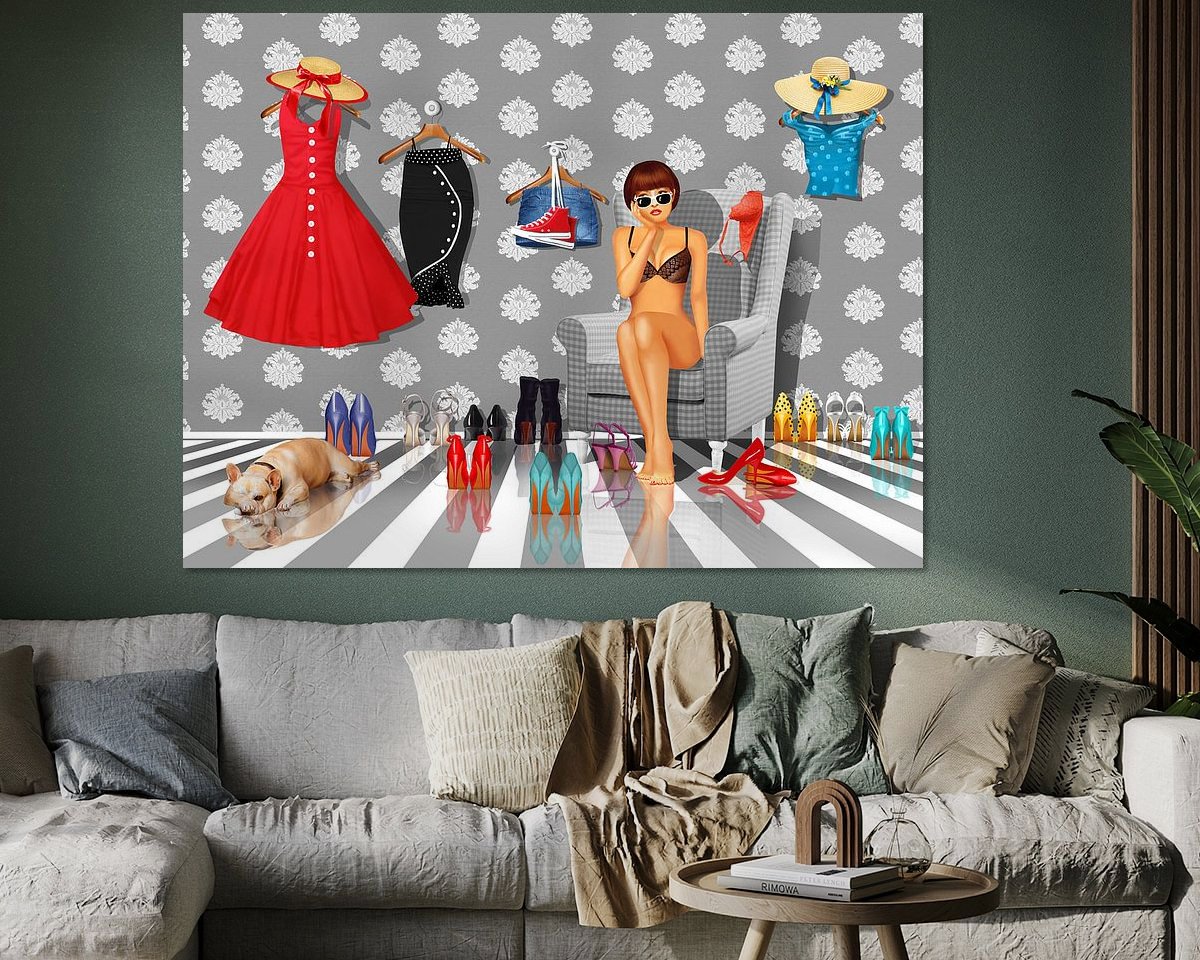 Example of the artwork in a room