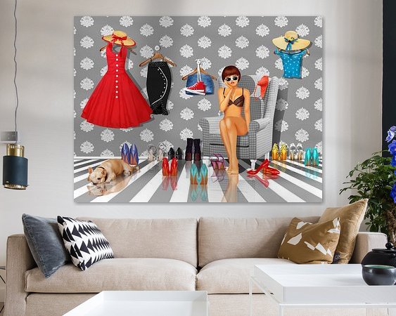 Example of the artwork in a room