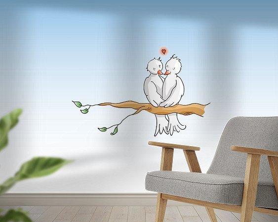 Example of the artwork in a room