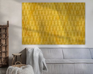 Graphic pattern, golden yellow by Rietje Bulthuis