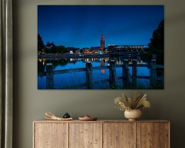 Blick auf Zwolle am Abend von Sjoerd van der Wal Fotografie