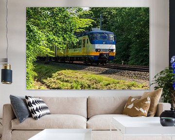 Rijdende trein in Heiloo