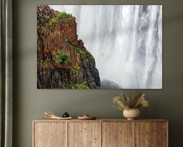De Victoria watervallen bij Livingstone en Victoria Falls