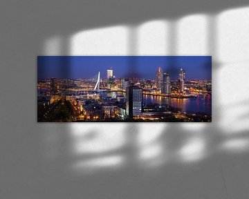 Skyline Rotterdam van Vincent van Kooten