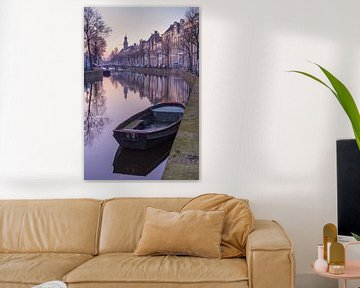 Leiden's Rapenburg in the morning light by Martijn van der Nat