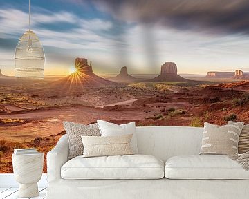 Monument Valley Panorama #1 by Edwin Mooijaart