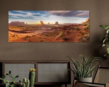 Monument Valley Panorama #1 by Edwin Mooijaart