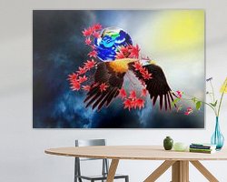 Example of the artwork in a room
