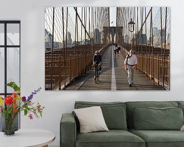 Brooklyn Bridge in New York in the morning  by Merijn van der Vliet