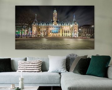 Stadhuis Rotterdam (nachtfoto, 2016) van Mark De Rooij