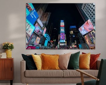 Avondfoto Time Square, New York van Mark De Rooij