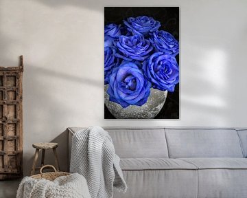 Blauwe rozen van Lorena Cirstea