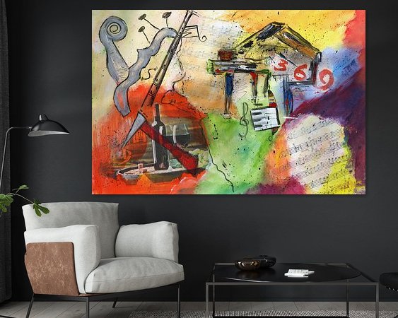 Example of the artwork in a room