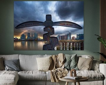 Vue de Canary Wharf / Londres sur Rob de Voogd / zzapback