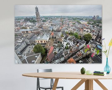 Uitzicht over de binnenstad van Utrecht.