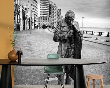 Man, Sea,  and Wind at Vlissingen boulevard by Evert Jan Luchies