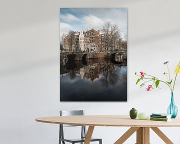 Amsterdam Keizersgracht mit Leidsegracht von Lorena Cirstea