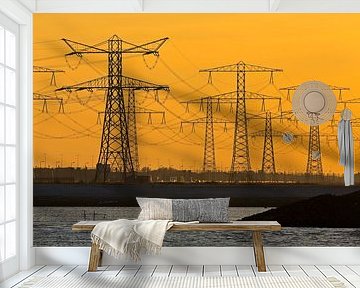 Elektrizitätsmasten in Rotterdam von Anton de Zeeuw