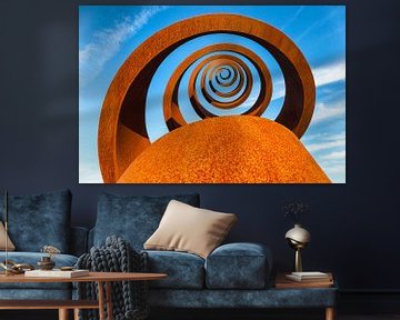 Gros plan d'un objet d'art de fer en spirale / 2016 sur Evert Jan Luchies