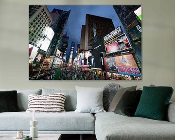 Times Square in New York in the evening by Merijn van der Vliet