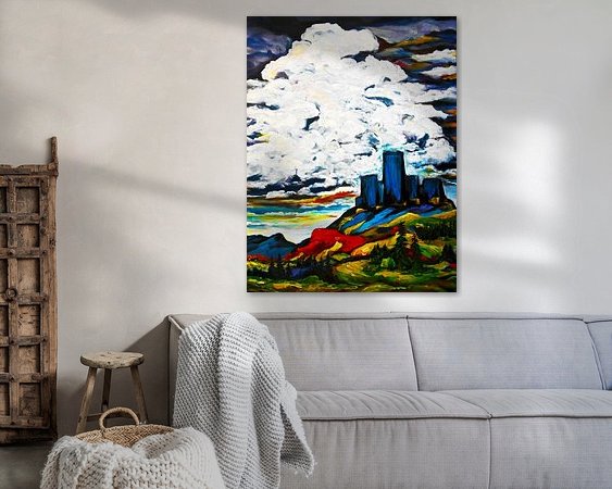 Example of the artwork in a room