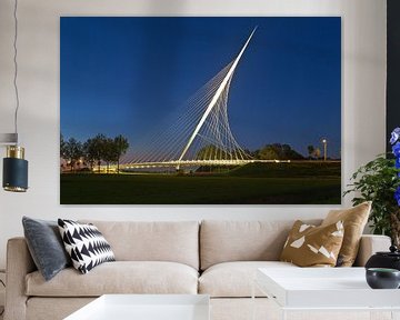 Calatrava Bridge - Harp 2/2 by Anton de Zeeuw