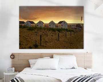 strandhuisjes in Katwijk von Dirk van Egmond