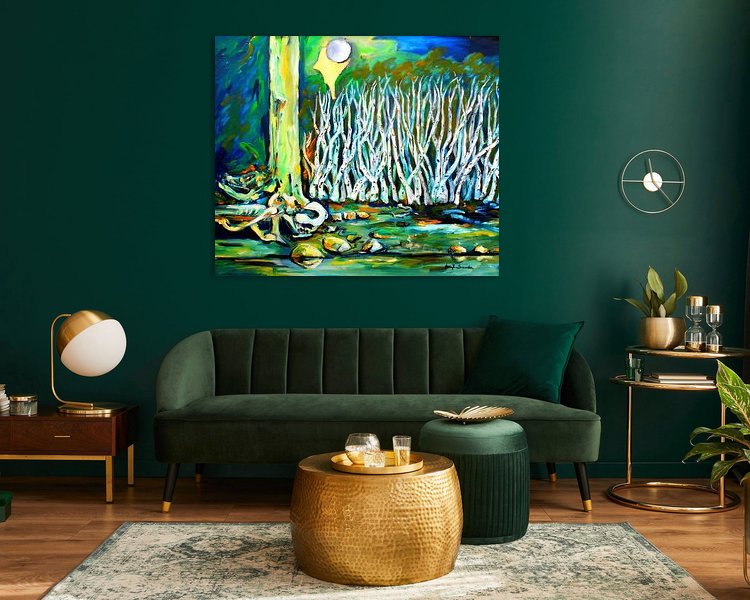 Example of the artwork in a room