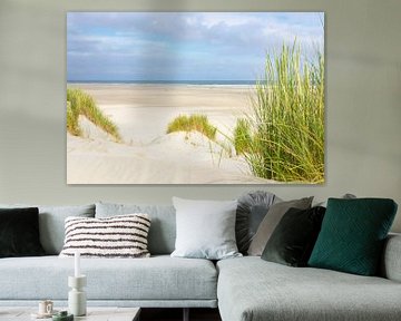 Strand van Terschelling vanuit de duinen van Sjoerd van der Wal
