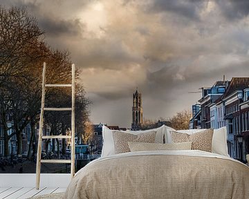 View of the Bemuurde Weerd and the Dom tower in Utrecht. by De Utrechtse Internet Courant (DUIC)