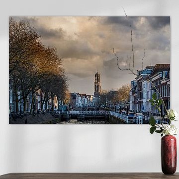 Uitzicht op de Bemuurde Weerd en de Domtoren in Utrecht. van De Utrechtse Internet Courant (DUIC)