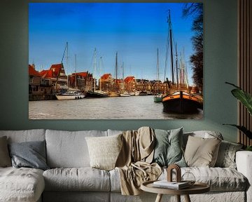 Hoorn's havenzicht van Jan van der Knaap