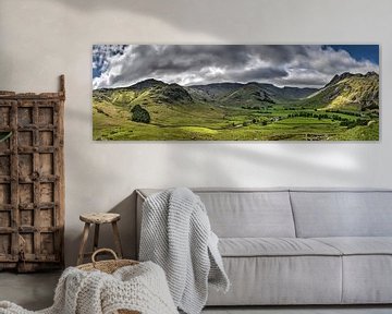 Panorama Lake District, Engeland von Frans Blok