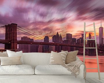 New York Skyline - Brooklyn Bridge 2016 (2) by Tux Photography