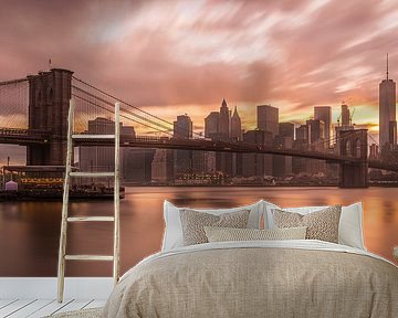 New York Skyline - Brooklyn Bridge 2016 (1) von Tux Photography