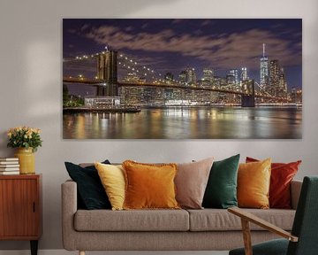 New York Skyline - Brooklyn Bridge 2016 (6) van Tux Photography