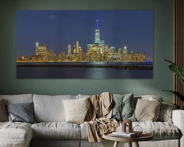 New York Skyline - View from Hoboken (4) van Tux Photography
