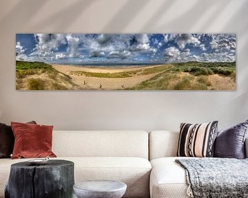 Panorama Hollandse kust van Jan Kranendonk