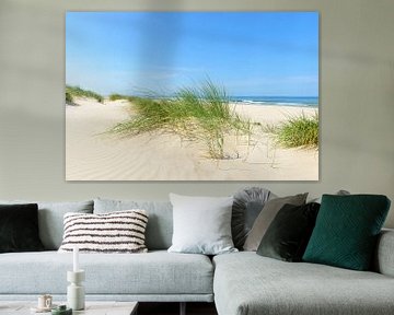 Summer at the beach with sand dunes and waves by Sjoerd van der Wal Photography