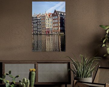 Grachtenpanden in Amsterdam van Jan Kranendonk