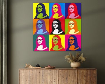 The Mona Lisa Hipster by Didden Art