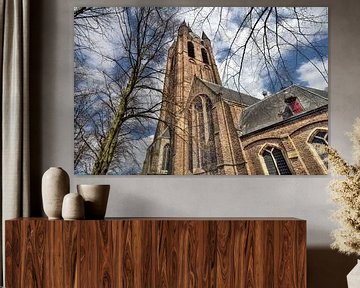 Old Church (Oude Kerk) in Delf, Holland by Jan Kranendonk