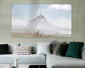De Mont Saint-Michel Frankrijk kleur van Rob van der Teen