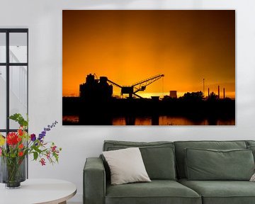 Industrieel silhouet  van Thomas van der Willik