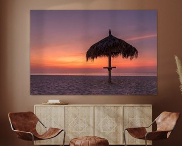 Aruba Sunset Eagle Beach van Meliza  Lopez